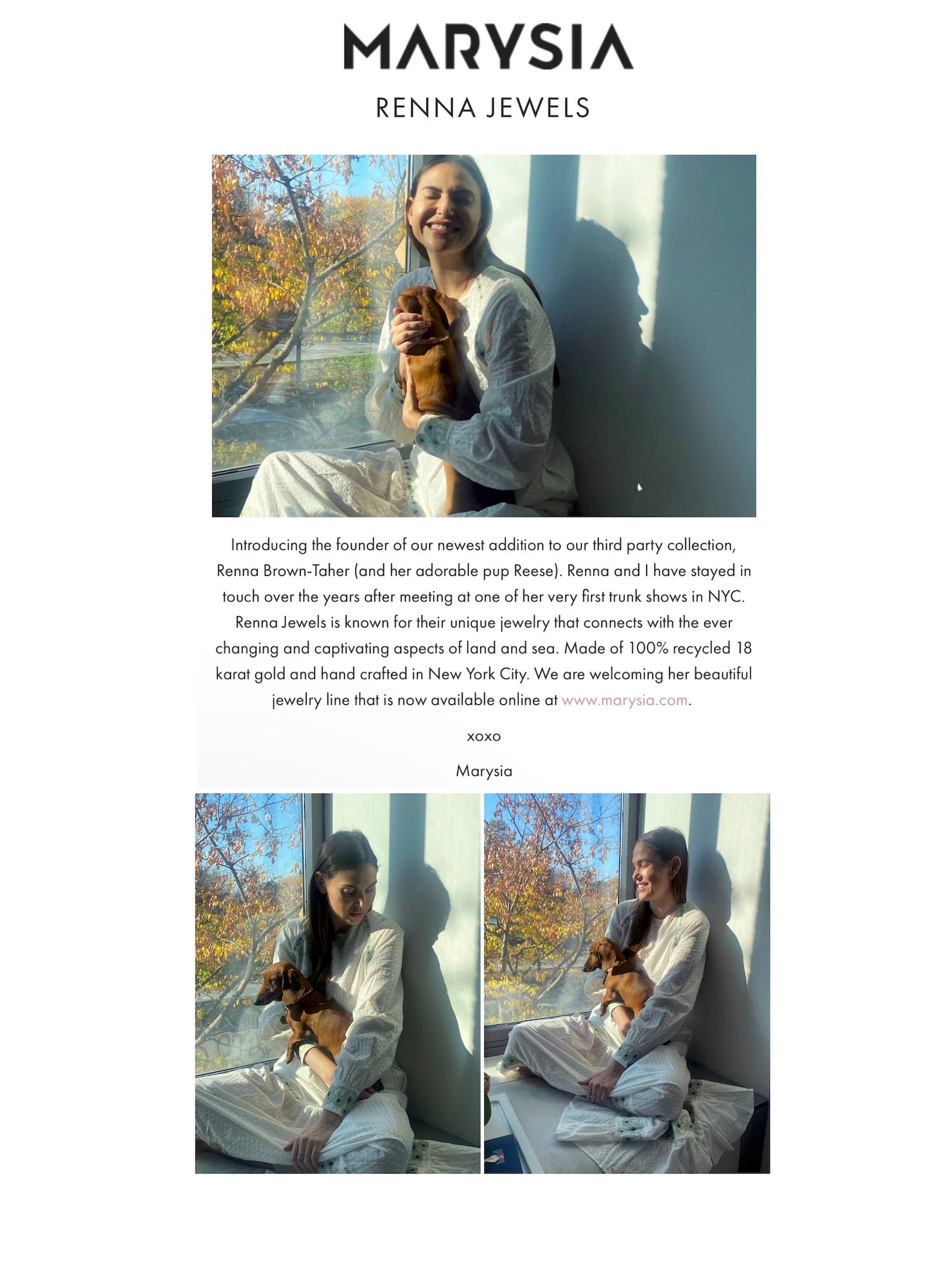 MARYSIA JOURNAL – RENNA