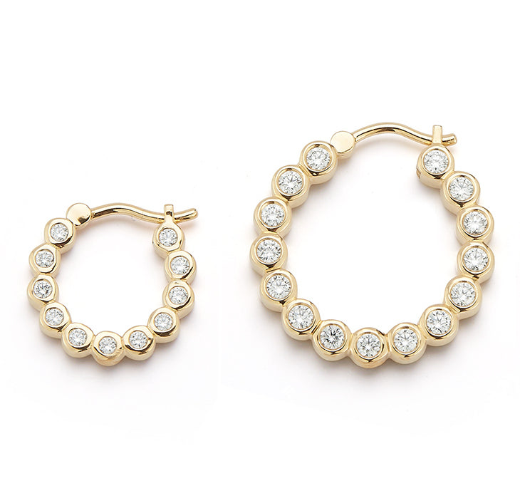 Bubble Double-Sided Hoops - Small