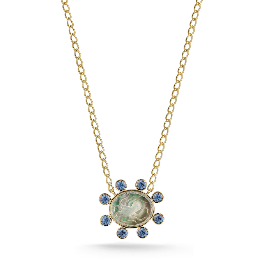 Small Caspian Necklace - Light Sapphire