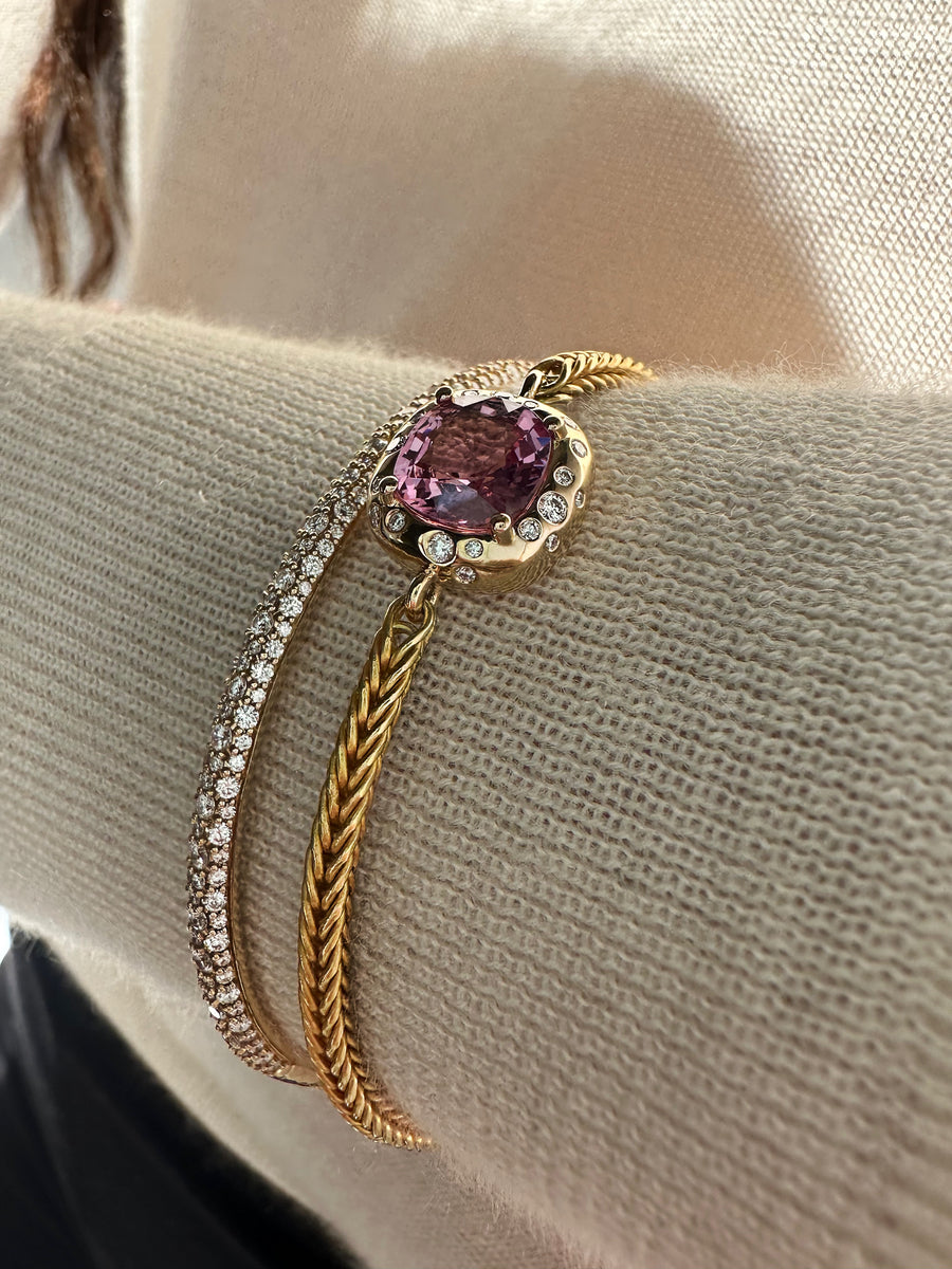 Reese Bracelet - Pink Spinel