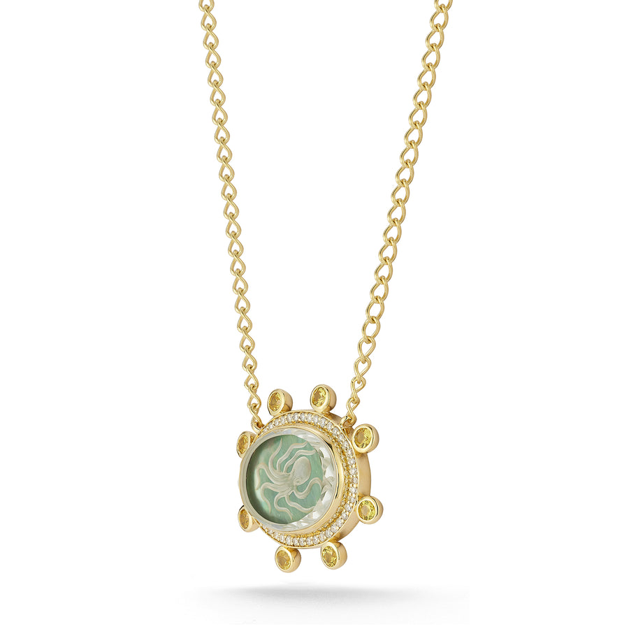 Large Caspian Necklace- Yellow Sapphire