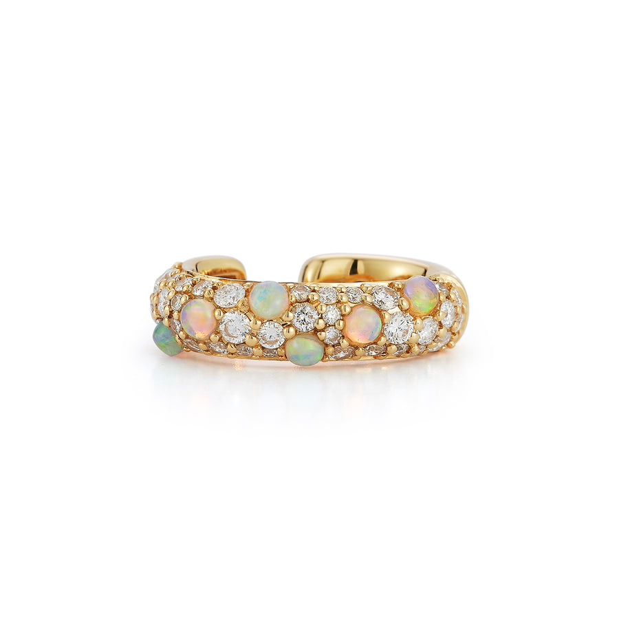 Tidepool Ear Cuff - Diamond and Opal
