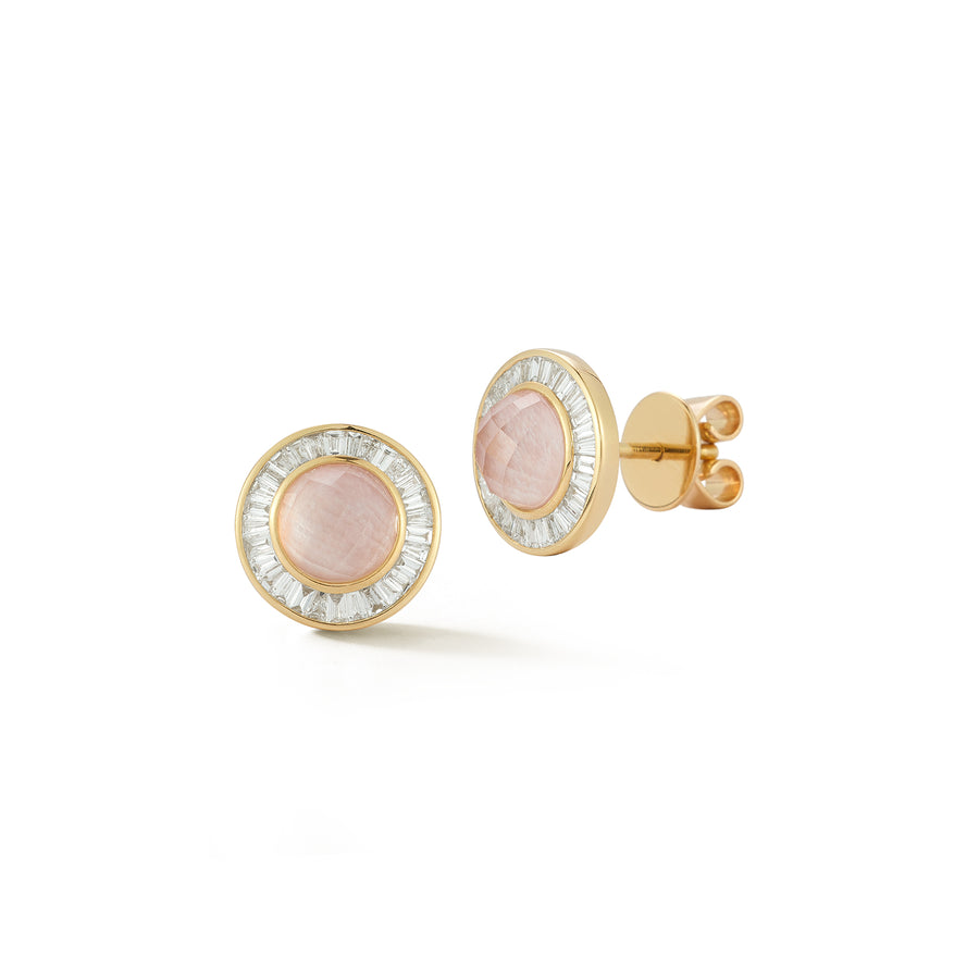 Cosmos Studs - Pink Opal