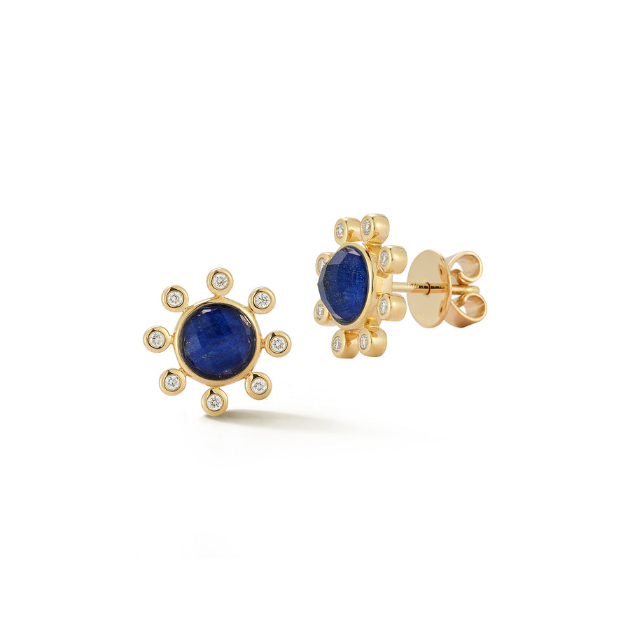 Little Dipper Studs - Lapis Lazuli