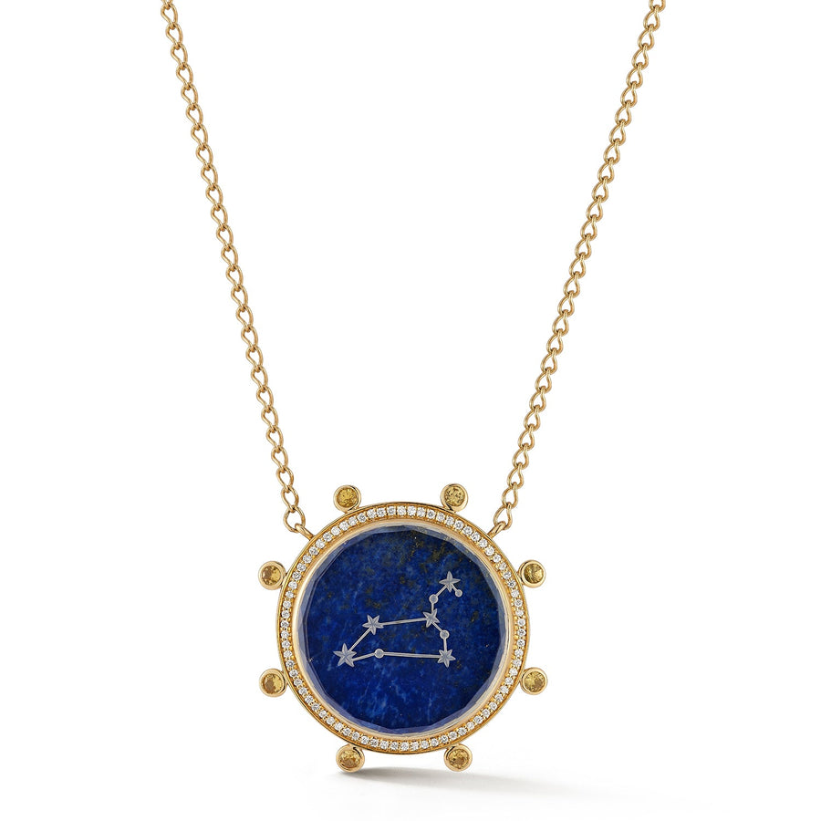Zodiac Necklace - Yellow Sapphire