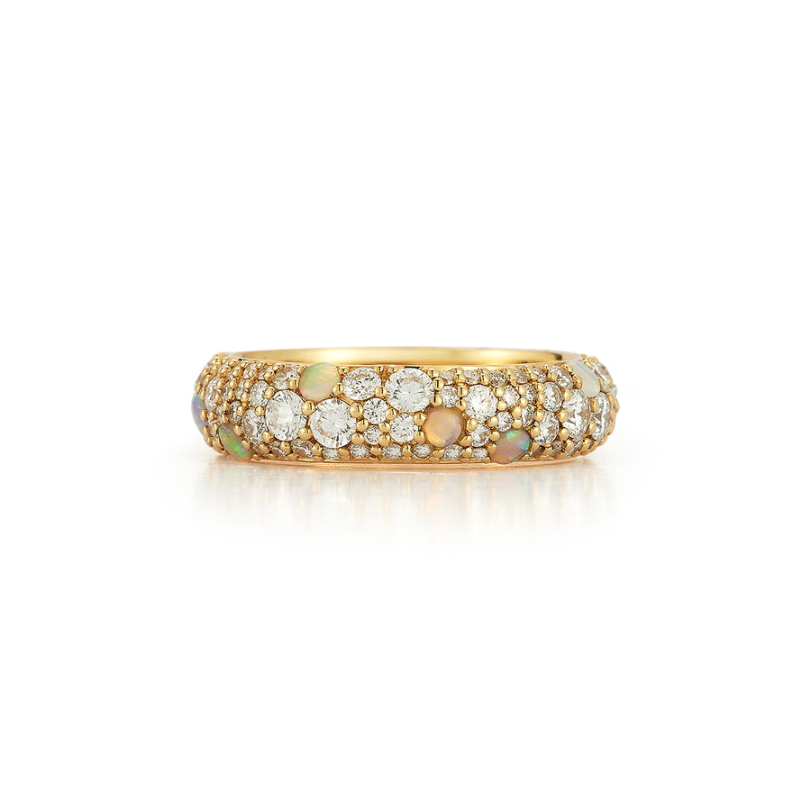 Tidepool Ring - Diamond and Opal
