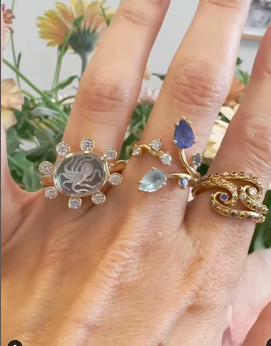 Small Caspian Ring- Diamond