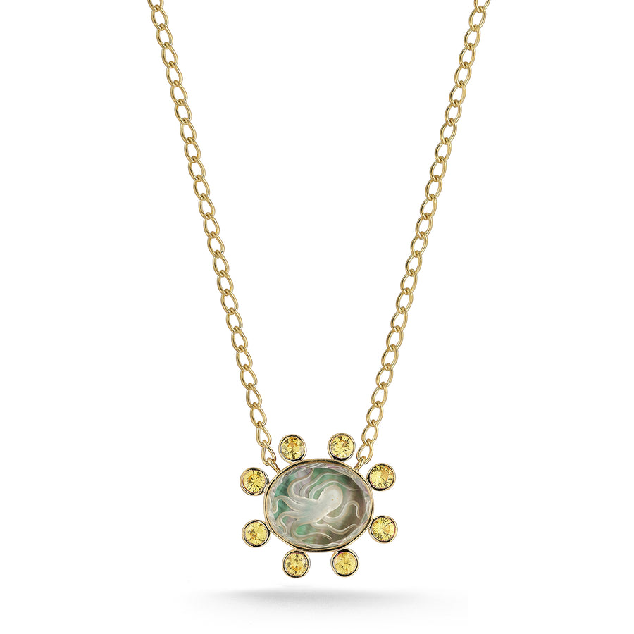 Small Caspian Necklace - Yellow Sapphire