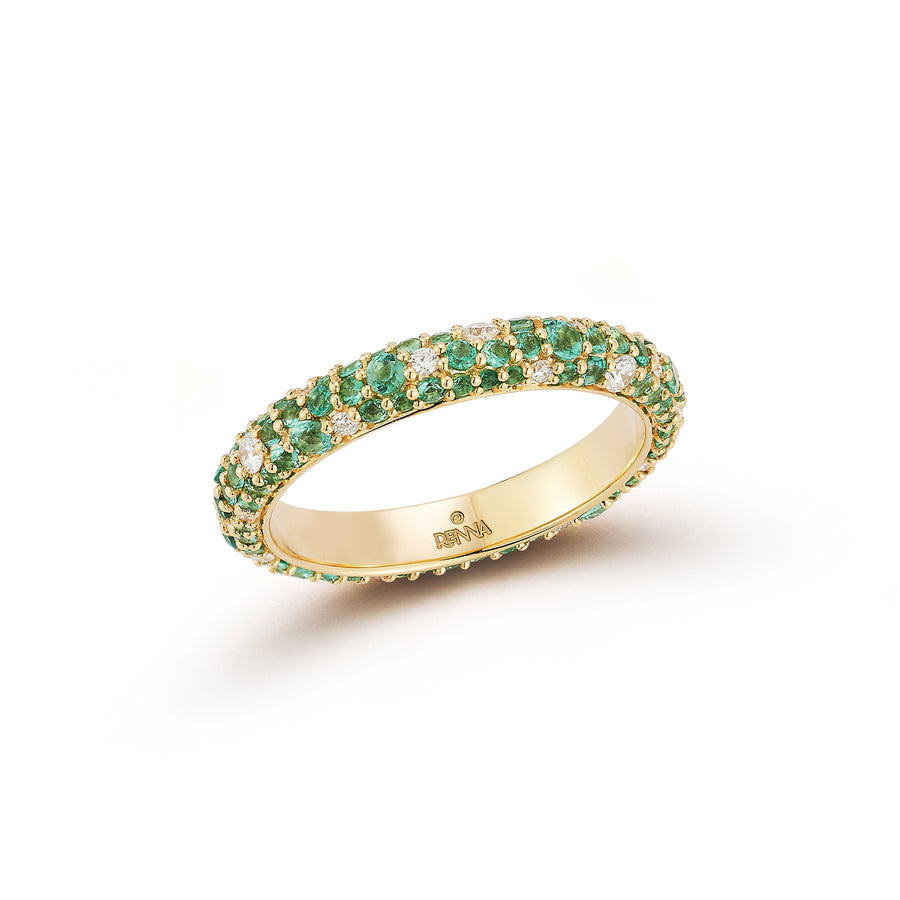 Thin Tidepool Ring - Emerald