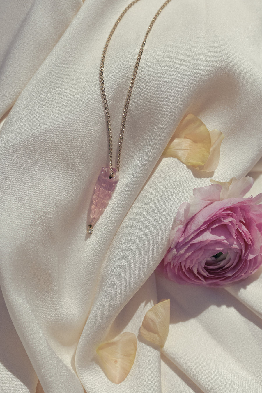 Rose Quartz Gustavia Necklace