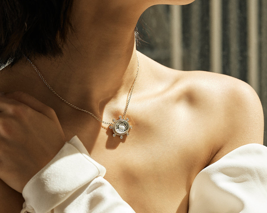 Large Caspian Necklace- Deep Sapphire