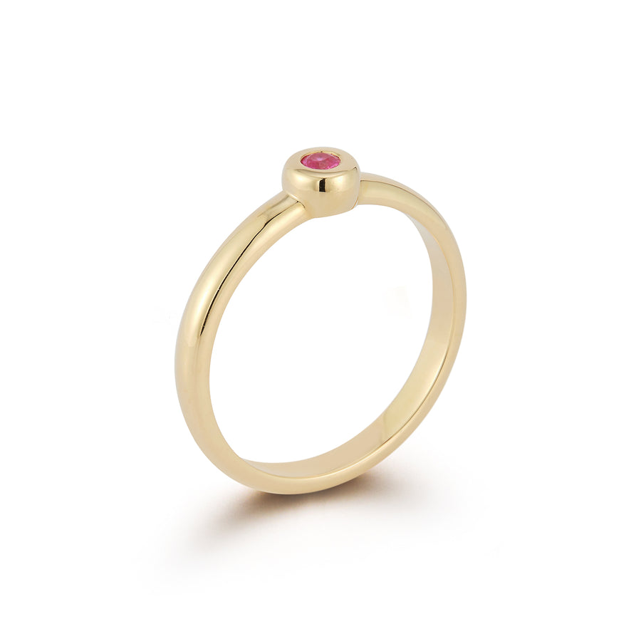 Bookend Pink Sapphire Ring