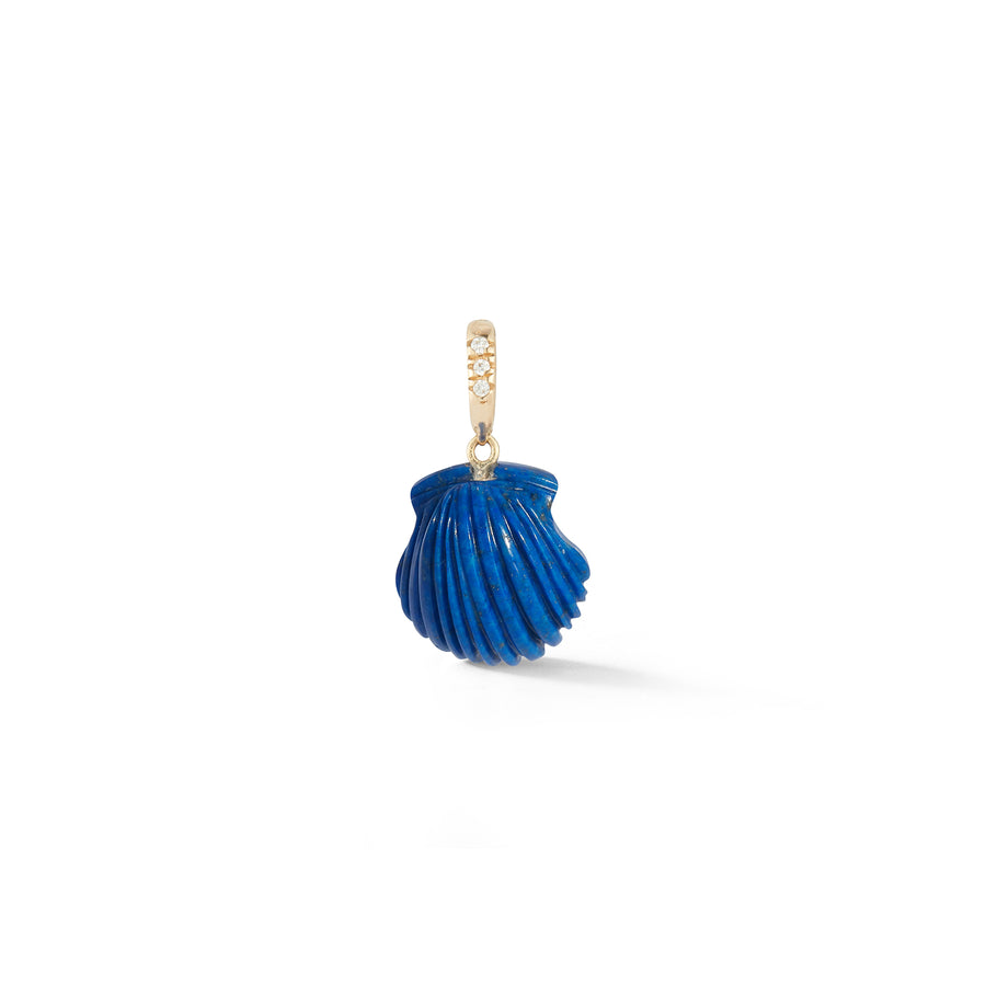 Dream Shell Pendant - Lapis Lazuli
