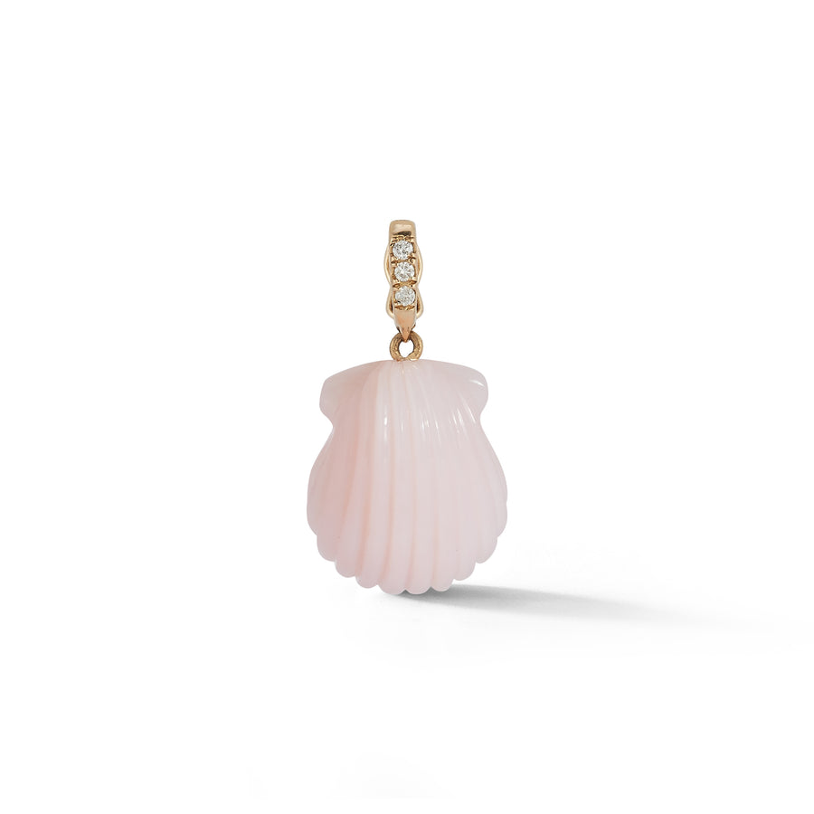 Dream Shell Pendant - Pink Opal