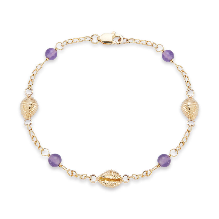 The Blake Bracelet with Amethyst or Pearls