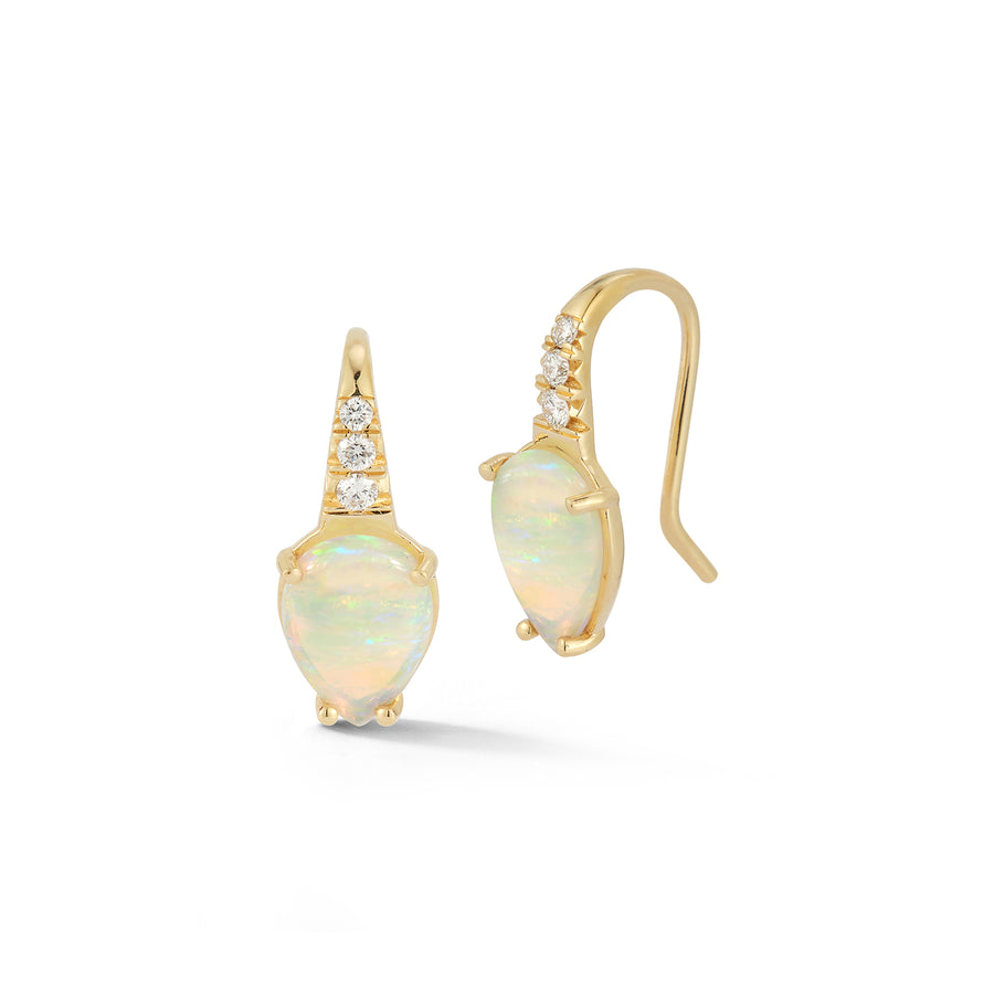 Dew Drop Earrings - Opal