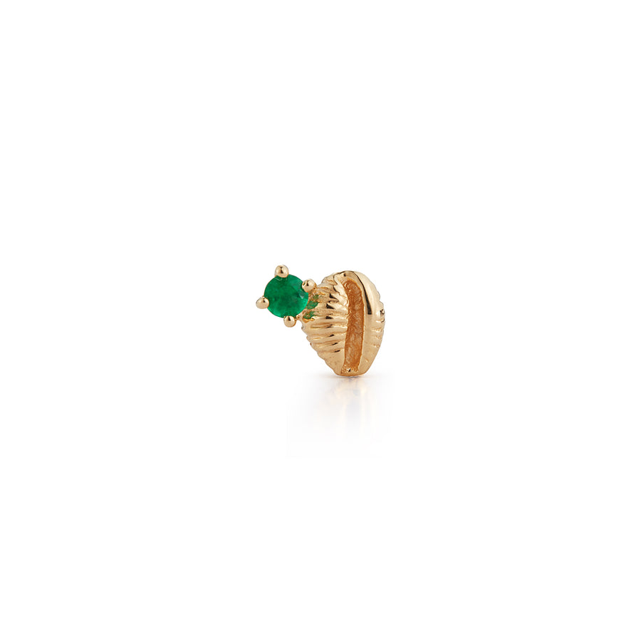 Bitsy Bean Stud with Emerald - Open