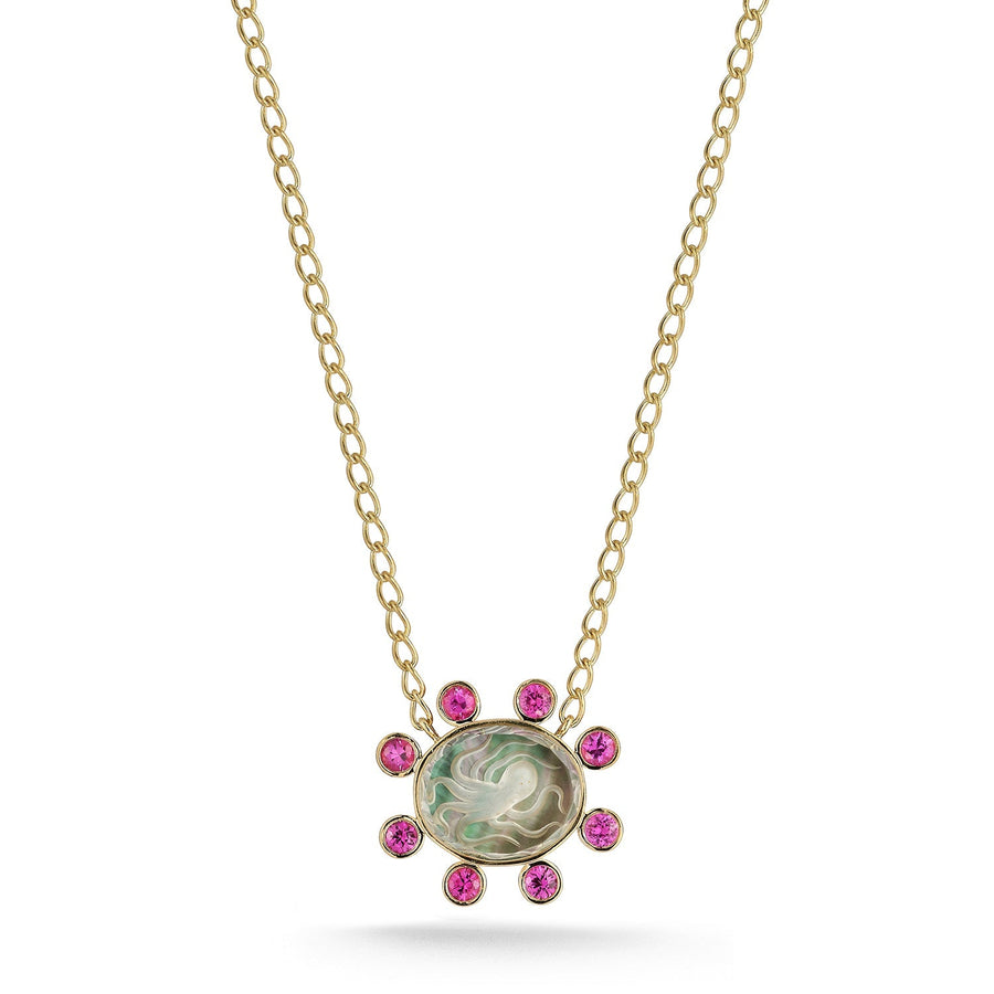 Small Caspian Necklace - Pink Sapphire