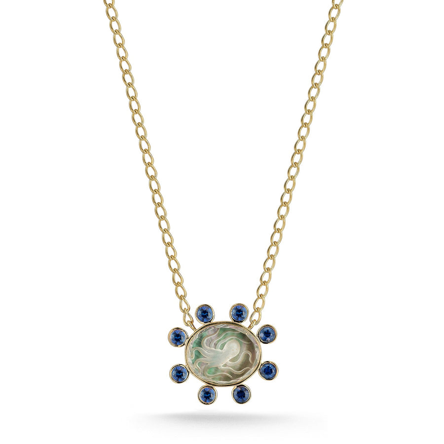 Small Caspian Necklace - Sapphire