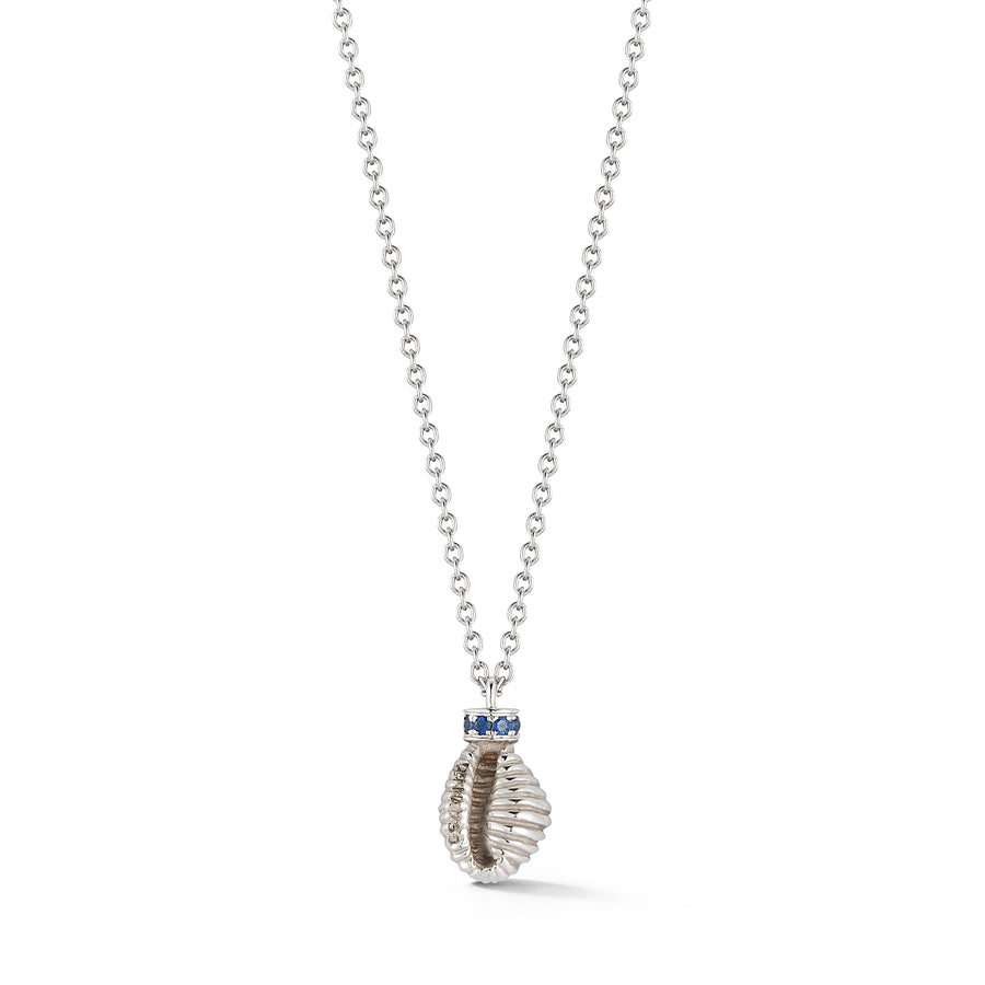 Thread and Shell Necklace - Sapphire