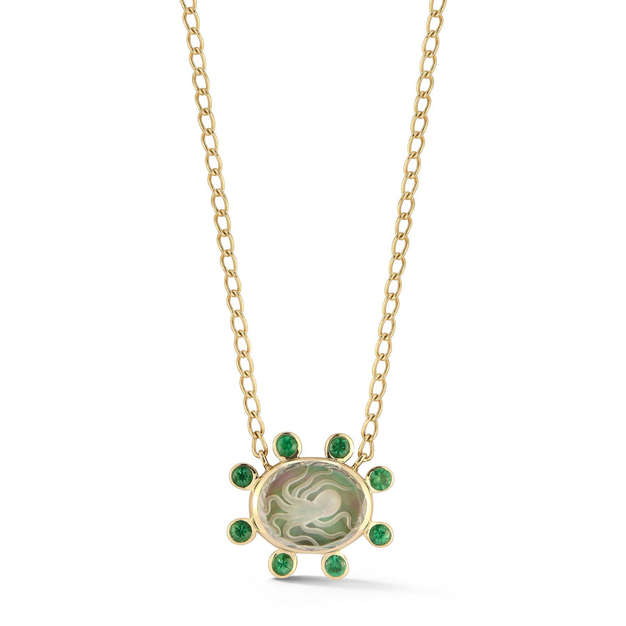 Small Caspian Necklace - Emerald