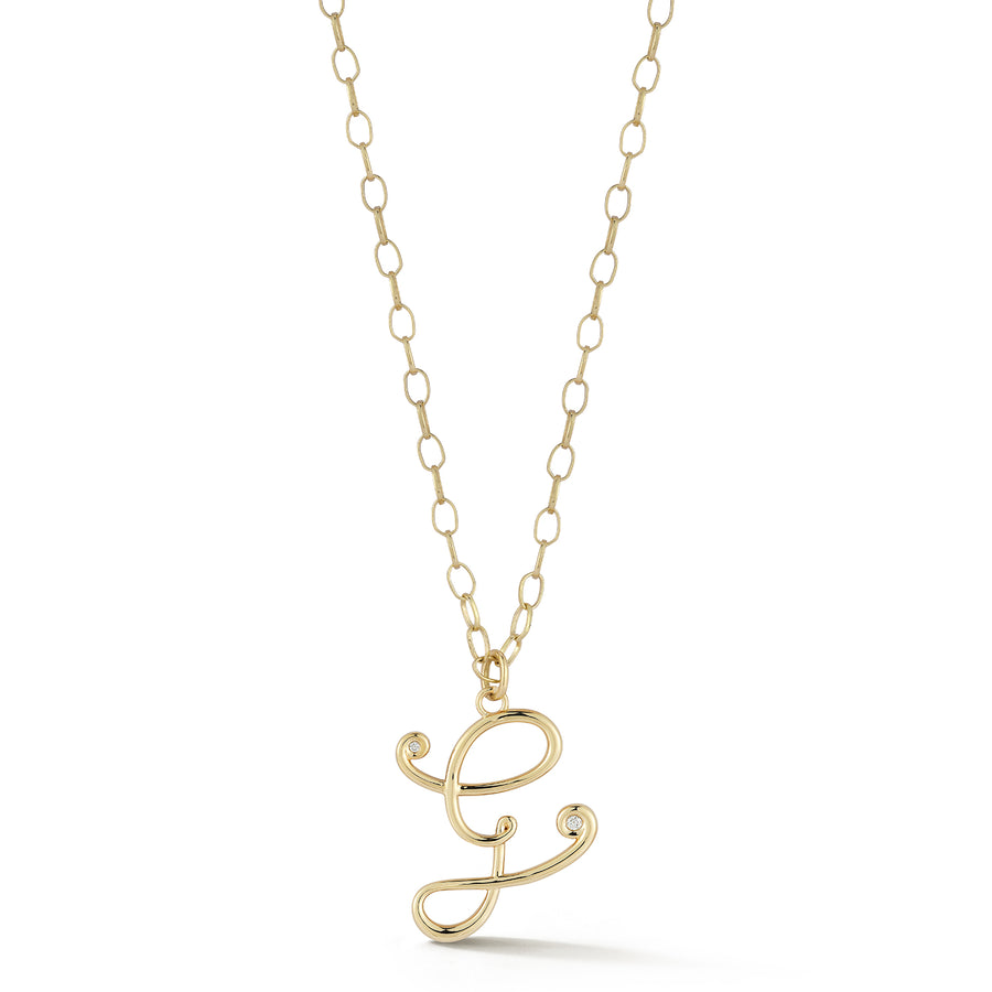 Wave Initial Necklace